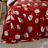 Bedlam Dreams & Drapes Jolly Santa - Coperta in pile, 120 x 150 cm, colore: Rosso