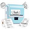 ORGSTA T003 Stampante Etichettatrice Etichette Termica Adesive Bluetooth & USB 2200 mAh 50mm/s 20-80 mm Portatile Label Printer per Negozio Personalizzate Prezzatrice Barattoli