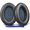 SoloWIT Cuscinetti Auricolari Ricambio per Bose SoundLink Around-Ear II (Sound Link AE2/Model BA2) Cuffie, Padiglioni in Morbida Pelle Proteica, Schiuma ad Alta Densità - Nero