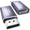 YUETUOL Adattatore DisplayPort a HDMI 4K, 2 Pezzi Unidirezionale Displayport to HDMI 4K@60Hz Plug & Play Durevole Compatibile con Laptop, Desktop, Lenovo, Dell, HP, HDTV, Proiettore