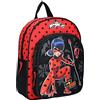 Vadobag Miraculous Ladybug Unisex Bambini Super Hero 31 cm Zaino, Rosso, Taglia unica, Colore: rosso, Einheitsgröße