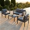MIlani Home AULUS - salotto da giardino in alluminio 4 posti