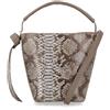 Le Corone Bags Borsa a secchiello in pelle Pito Basket con pochette