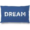Camomilla Milano Home Cuscino arredo Fiorellini Blu in raso di cotone