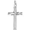 NKlaus Ciondolo Croce Crocifisso in argento 925 rodiato Comunione Ortodossa Cresima 6373 Battesimo