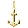 NKlaus Ciondolo ancora marittima 17x11mm portafortuna 8 carati 333 oro giallo 9264