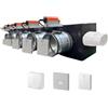 siemens - Plenum canalizzato con serrande motorizzate wifi a 5 zone, centralina e interfaccia Siemens con attacco laterale VMC