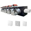 siemens - Plenum canalizzato con serrande motorizzate wifi a 6 zone, centralina e interfaccia Siemens con attacco laterale VMC