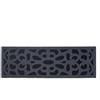 Nicoman Zerbino ecologico, antiscivolo, resistente, in gomma, per interni ed esterni, ingresso, giardino, garage, anti-fatica e impermeabile, colore: grigio, stretto, 75 x 25 cm
