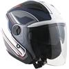CGM Casco jet CGM 130 Phoenix blu opaco tg. XS - CGM 130GCLV06XS