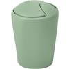 Spirella - Cestino a ribalta Modello Move - Design Moderno e Compatto - Coperchio Rimovibile e Facile da Pulire - Ideale per Bagno o Cucina - Verde Menta - 5L