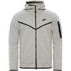 Nike Felpa Full Zip Cap Tech Grigio Chiaro Uomo