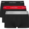 Clavin Klein Trunk 3Pz Boxer Cot Strt Ner Elast Gri-Ner-Ros Uomo