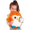 B. toys - Fluffy Funkies - Gufo di peluche - Animale di peluche - Gufo morbido e colorato - Giocattolo per neonati, bambini, ragazzi - 0 Mesi +