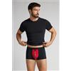 Intimissimi Boxer Cotone Superior Stampa Open Carefully Nero