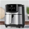 ELECTROLUX E6AF1-4ST Friggitrice ad aria con 8 programmi preimpostati Potenza 1500W Capienza 3,5 lt. Colore Acciaio/Nero