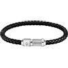 Maserati Jewels bracciale Uomo in Acciaio, Pelle riciclata - JM223AVE17