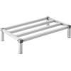 VEVOR Scaffale a Cuneo in Alluminio, 91,4x50,8x20,3 cm, Scaffale Commerciale, Portata 454 kg, Montaggio Facile, Scaffale per Conservazione Alimenti a Pavimento, in Ristoranti, Cucine, Garage