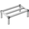 VEVOR Scaffale a Cuneo in Alluminio, 61x35,6x20,3 cm, Scaffale Commerciale, Portata 454 kg, Montaggio Facile, Scaffale a 1 Ripiano per Conservazione Alimenti a Pavimento, in Ristoranti, Cucine, Garage