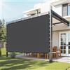 VEVOR Vela Ombreggiante con Protezione Solare, 305 x 305 cm, per Pergolato con Occhielli in Acciaio Inox, Telo Ombreggiante con Materiale HDPE, per Esterno Patio Giardino Cortile, Nero