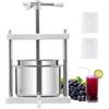 VEVOR Pressa Manuale per Vino di Frutta Cesto in Acciaio Inox 5L con Manico, Spremiagrumi Manuale per Bevande Alcoliche Pressa per Sidro, Mela, Uva, Tintura, Miele, Olio d'Oliva Cucina, Casa