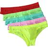 Faringoto Slip Trasparenti in Ice Silk per Uomo, a Vita Bassa e Traspiranti, XL