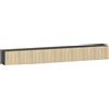 HOMCOM Mobile TV sospeso, per TV da 72", con 2 ante ribaltabili, 140 cm, Legno naturale e nero | Aosom Italy