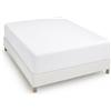 Degrees Home - COLLEZIONE - Lenzuolo con angoli 105 x 190 x 33 - Regolabile - Microfibra poliestere garzata - Bianco
