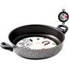Home Salt N'Pepper Tegame in Alluminio, Rivestimento Antiaderente, 30 cm