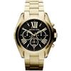 Michael Kors Oversized Bradshaw orologio al quarzo cronografo con cinturino in acciaio inossidabile oro da donna MK5739