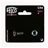 FELCO 5/94 Kit di riparazione con bullone e dado, argento, 35 x 15 x 5 cm