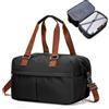 HPLQQ Borsone da Viaggio Donna Bagaglio a Mano Ryanair 40x30x20, Borsa Sportiva Borsone da Palestra, Borsa da Weekend, Ospedale Parto, Danza Espandibile,B05-Nero-Marrone