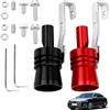 SOGHO 2 pezzi di amplificatore di suono per scarico, fischietto simulatore di suono turbo, amplificatore di suono, auto turbo in lega di alluminio, generatore di suono per auto, per tutti i modelli di auto