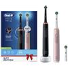 Braun Spazzolino elettrico Braun Oral-B Pro 3 3900N Gift Edition JAS22 Nero/Rosa [PRO 3 3900N BK/PK]