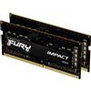 Kingston Technology Kingston FURY Impact 32GB DDR4 3200MT/s SODIMM RAM per Portatili KF432S20IBK2/32