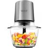 Cecotec Tritatutto ChopBeat 2000 Vindaloo Glass, 500W di Potenza, Tritura, Taglia e Affetta, Lama con 4 Lame in Acciaio Inossidabile, 2 Velocità, Ciotola in Vetro da 500g