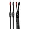 Audioquest Lone Ranger ZERO-Tech (2 x 3 m) banana - Cavo per altoparlante o diffusore, assemblato, Compatibile bi-wiring, 2,08 mm², Banane