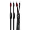 Audioquest Lone Ranger ZERO-Tech (2 x 3 m) forca - Cavo per altoparlante o diffusore, assemblato, Compatibile bi-wiring, 2,08 mm², Fourches