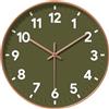 COMTEX Orologio da soggiorno minimalista moderno verde oliva orologio da camera da letto 30,5 cm