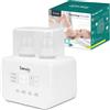 Thermup Double Scaldabiberon Elettrico Doppio, Sterilizzatore, Scalda Pappe E Bi