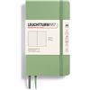 LEUCHTTURM1917 363952 Taccuini Pocket A6, Copertina morbida, 123 pagine numerate, Sage, Puntini