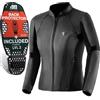 SHIMA MONACO 2.0 Giacca Moto Donna - Giubbotto Moto Donna Vintage in Pelle, Ventilato con Protezioni CE per Schiena, Spalle e Gomiti (Nero, M)