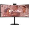 AOC E4 CU34E4CW Monitor PC 86,4 cm (34") 3440 x 1440 Pixel UltraWide Quad HD LED