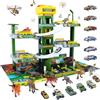 BAKAJI Garage Multipiano per Bambini Parcheggio Macchinine Giocattolo Idea Regalo