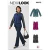 New Look Cartamodello UN6812A per giacca e gilet da donna A (10-12-14-16-18-20-22)