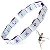 Qzakce Fascia Yoga Elastico Fasce di Resistenza con 12 Fisso Loop Fascia, Elastica Fitness Cinghia di Yoga per Pilates, Fitness, Stretching, Allenamento, Danza (Azzurro)