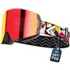 KAPVOE Maschera da Sci Fotocromatici Uomo Donna OTG Anti-Nebbia Trasparenti Occhiali da Snowboard con Lenti Magnetiche Intercambiabili, Protezione UV400 K718