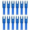 PATIKIL Cocche per Frecce da Tiro con L'Arco da 4,2 mm, 12 Pezzi Inserti in Plastica per Coda di Freccia Sostituzione Nock per Caccia Tiro con Arco Composto Ricurvo, Trasparente Blu