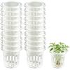 CTForest 20 Pezzi Cesto per Piante Idroponiche, Vaso Fiori Idroponico, Vaso Giardino Idroponico, Adatto per l'idroponica e la Coltivazione Fuori Suolo sui Balconi Giardino(Bianco)