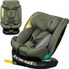 Lionelo Bastiaan i-Size Seggiolino Auto Evolutivo 4-in-1 per bambini 0-12 Anni (40-150 cm) ISOFIX e l'ultima Norma R129 Opzione Rivolto All'indietro, 21 Regolazioni, Girevole 360° Protezione Laterale